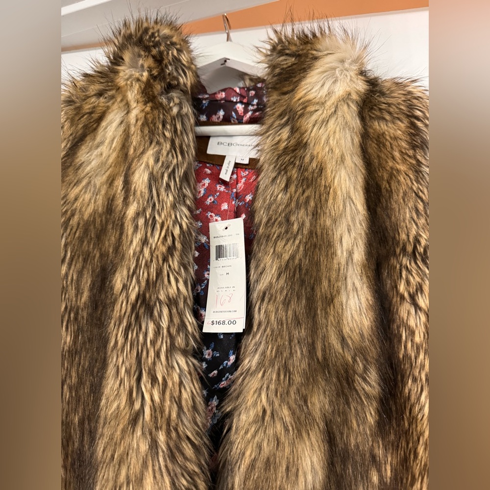 BCBG Fur vest